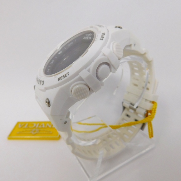 Invicta Men's Watch Racing Alarm Chronograph GMT Quartz Digital Black Dial 47524 - Picture 2 of 16